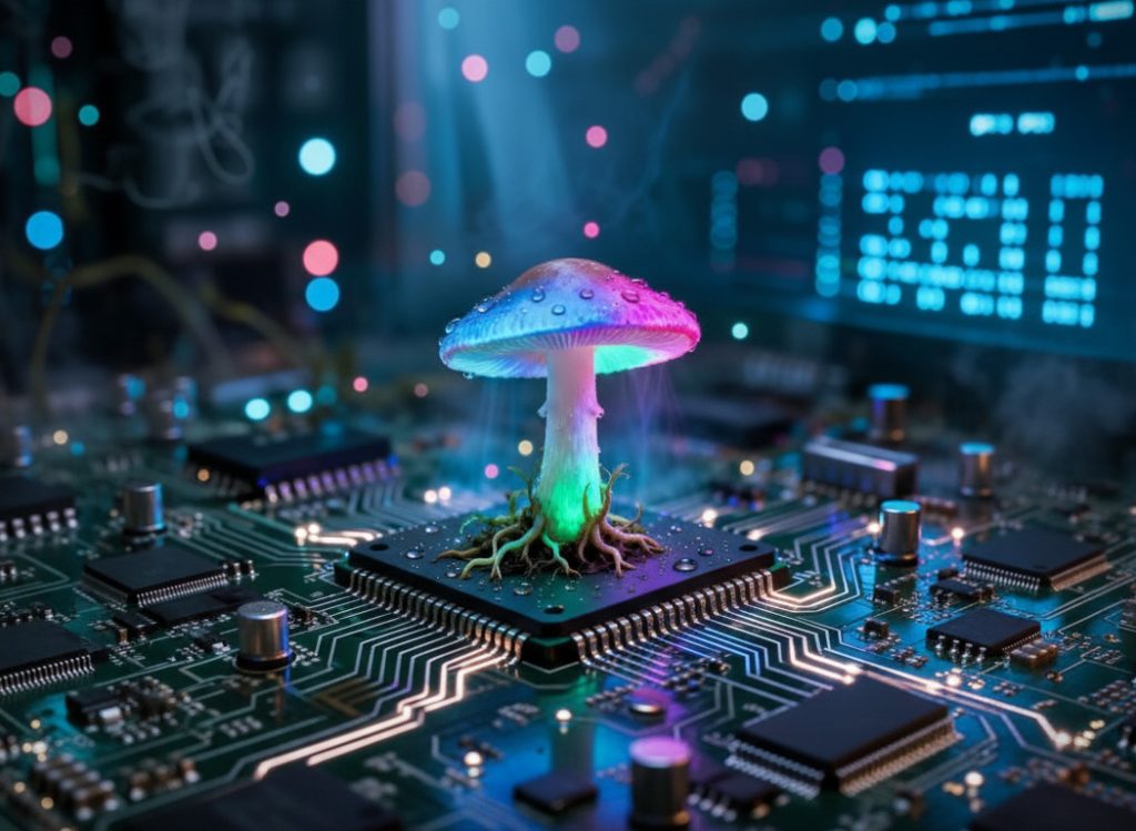 Computer Memory Made from Shiitake Mushrooms
